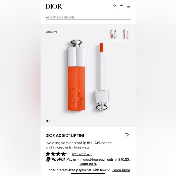 This is a open box pallet dior lip stain gloss 8d01 full has not been used - Picture 6 of 6